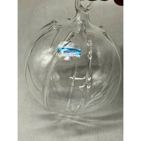 Hand-Blown clear Glass ball Ornament Made In Italy Parisevetro 2.5" READ - Picture 1 of 7